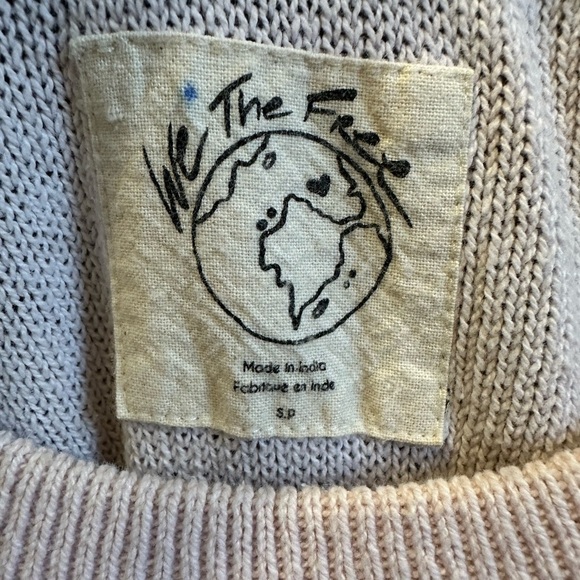 We The Free Sweater | Light Pink | Oversized Small | Free People - Picture 4 of 6